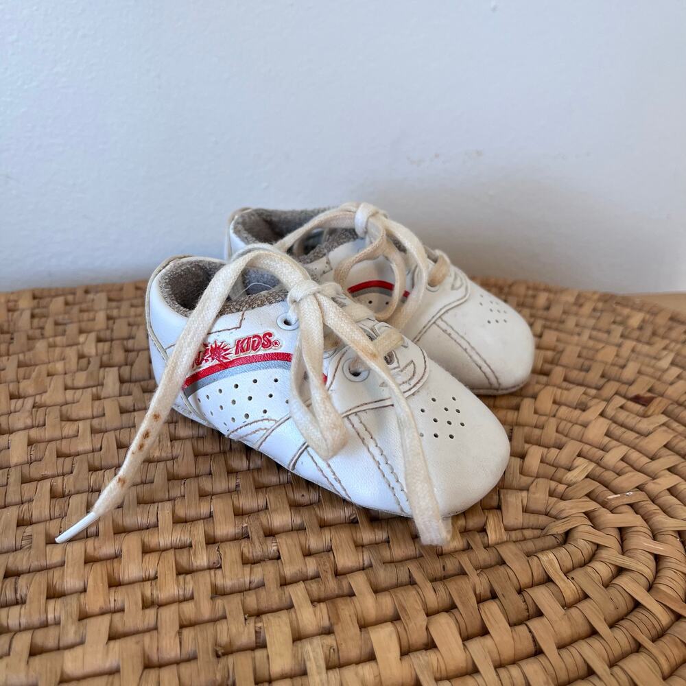 Vintage 80's/90's Dyna Kids Baby Soft Sole Crib Sneakers Shoes Size 1